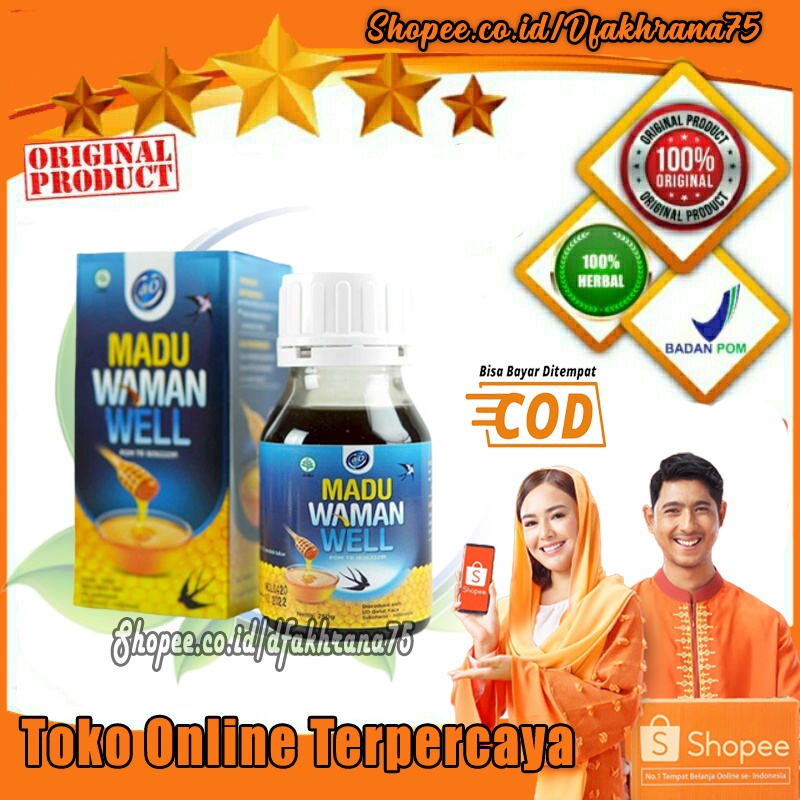 

Madu Waman Well Asli Madu Herbal Atasi Flu Batuk Demam Radang Tenggorokan Amandel Original