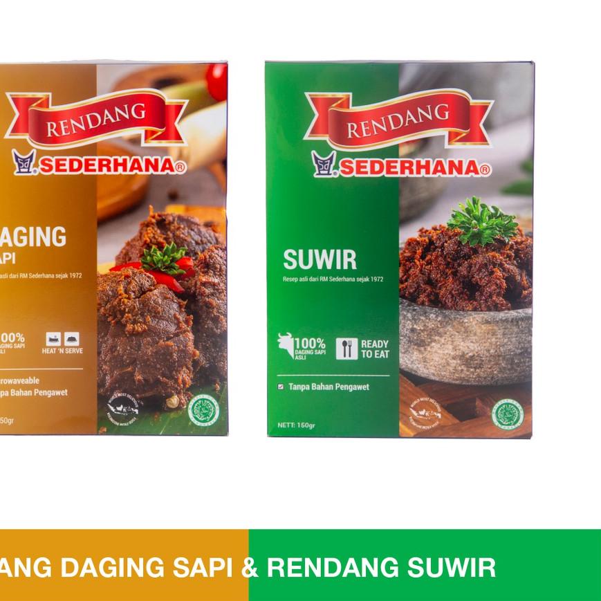 

❆ Rendang Sederhana - Paket Mix Rendang Daging Sapi & Daging Suwir ➹