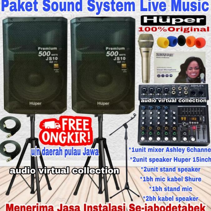 Paket Sound System Huper 15Inch Js10 ( Hemat I )