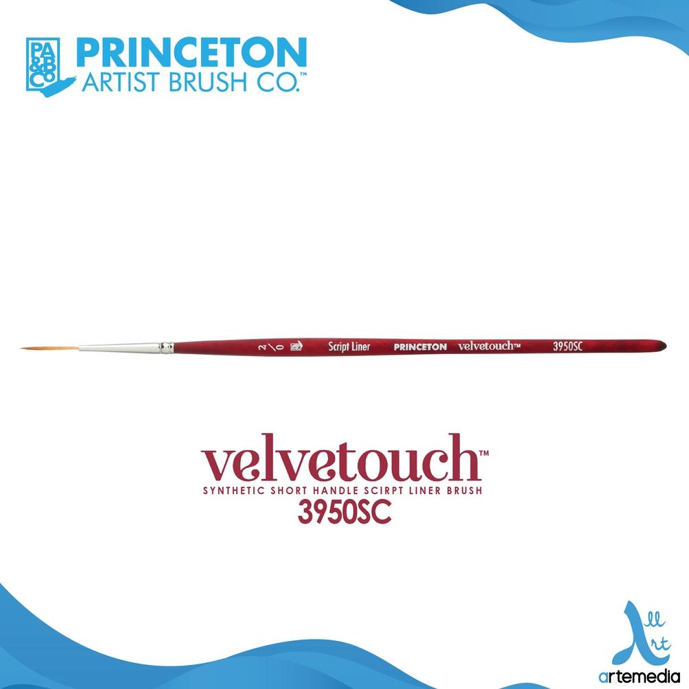 

Kuas Lukis Princeton Velvetouch 3950SC Script Liner Synthetic Watercolor Brush Short Handle