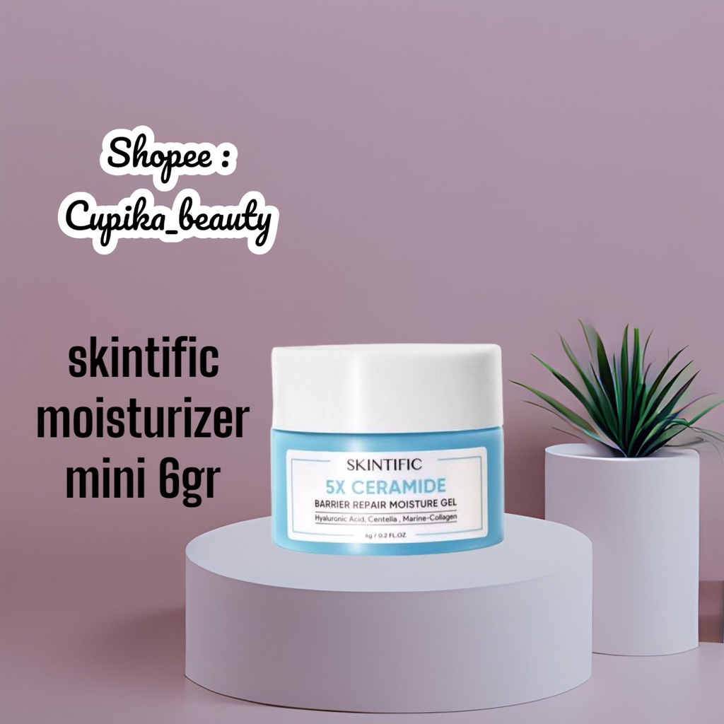 [kn] [mini 6 gr] SKINTIFIC - 5X Ceramide Skin Barrier Repair Moisturize Gel 6 gr mini // skintific mini msh moisturizer gel 6gr