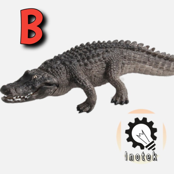 BEST Model Replika Action Figure Buaya - Realistic Crocodile Action Figure - Model B