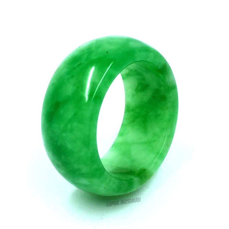 ✨SHOPEE MALL✨ [Bayar di Tempat] Cincin Batu Giok Asli Natural 