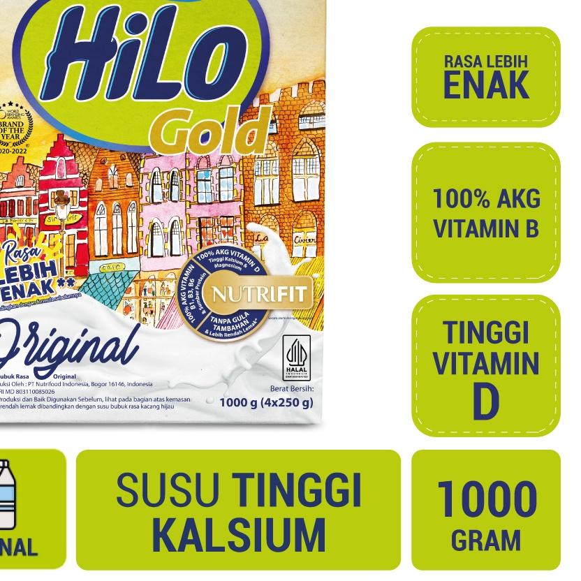 

◄ HiLo Gold Original 1000 gram - Susu Tinggi Kalsium Plain ❂