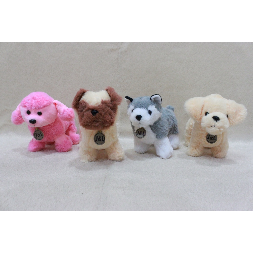 Boneka Anjing Lucu, Boneka Standing Husky Puddle Puppy Buldog