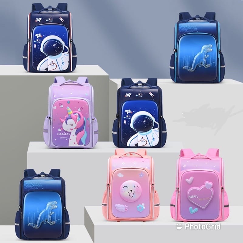 ( zwq ) Tas Anak Sekolah SD Impor / Tas Anti Air / Tas Sekolah Import / Tas Ransel Anak Sekolah SD A