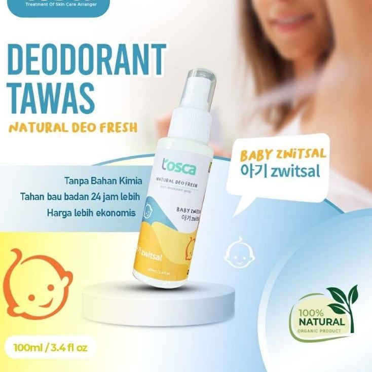 ⚡GROSIR⚡ Natural Deodorant Spray 100ml Switzal Tosca Deodorant Tawas Cair Ampuh Mencegah Bau