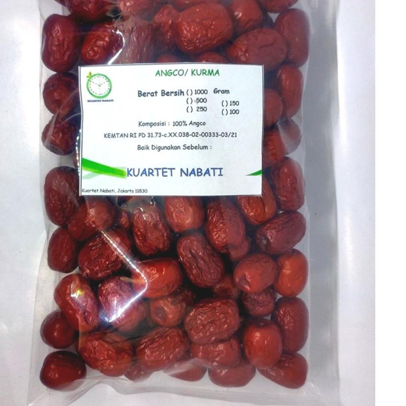 

➬ 1000gr Angco - Hong Zao (Red Dried Dates) Premium Dengan Varian Ukuran Jumbo/ Besar/ Sedang/ Kecil ♪