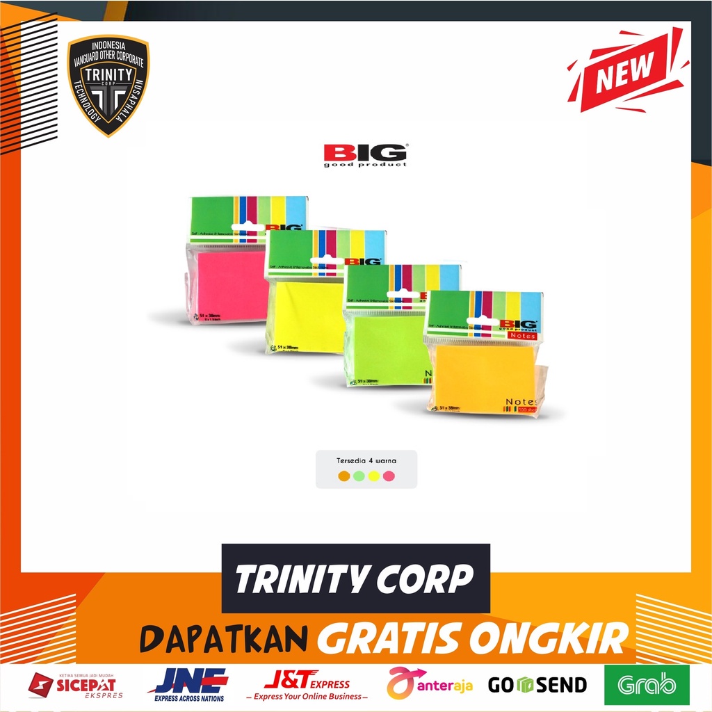 

Sticky Notes Big Single Color SN-51X38C