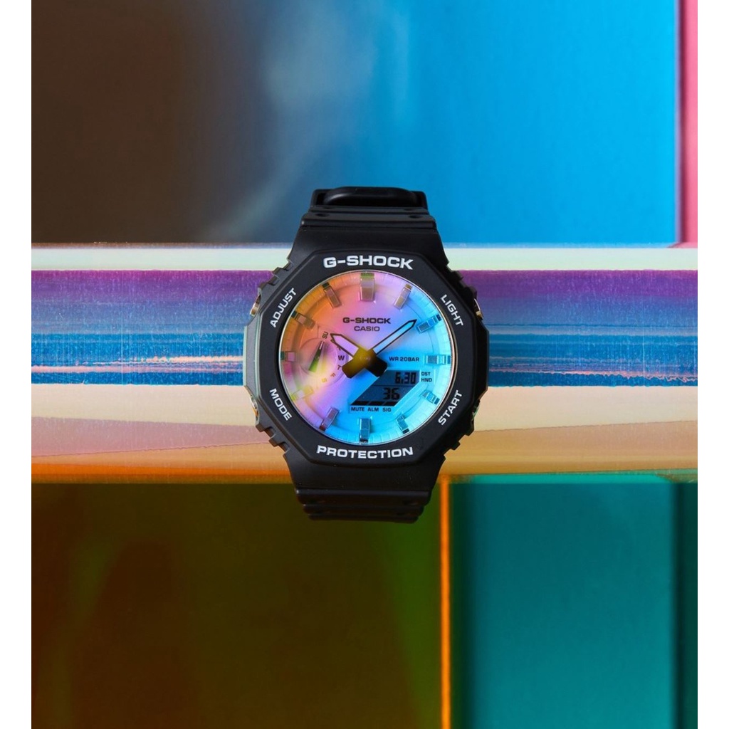 Jam Tangan Pria G-Shock Special Color Shades of Rainbow GA-2100SR-1A