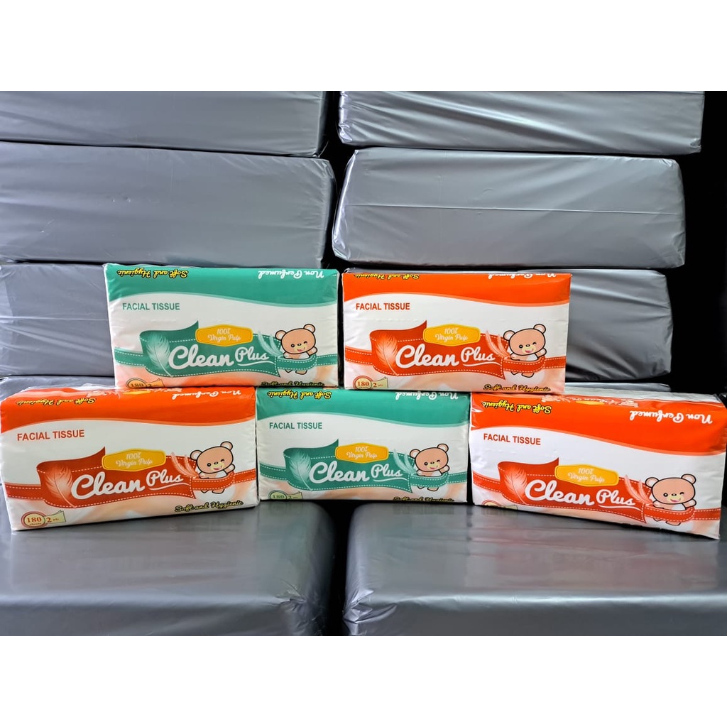 Tissue Clean Plus 180 sheet 2 ply