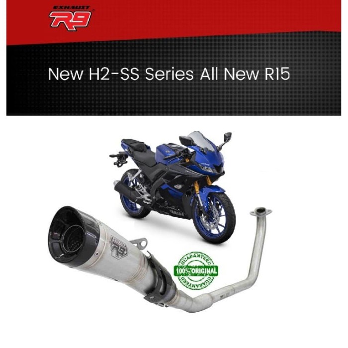Knalpot R9 H2 New R15 V3 All New Fullsystem Stainless SS Asli Original ORIGINAL
