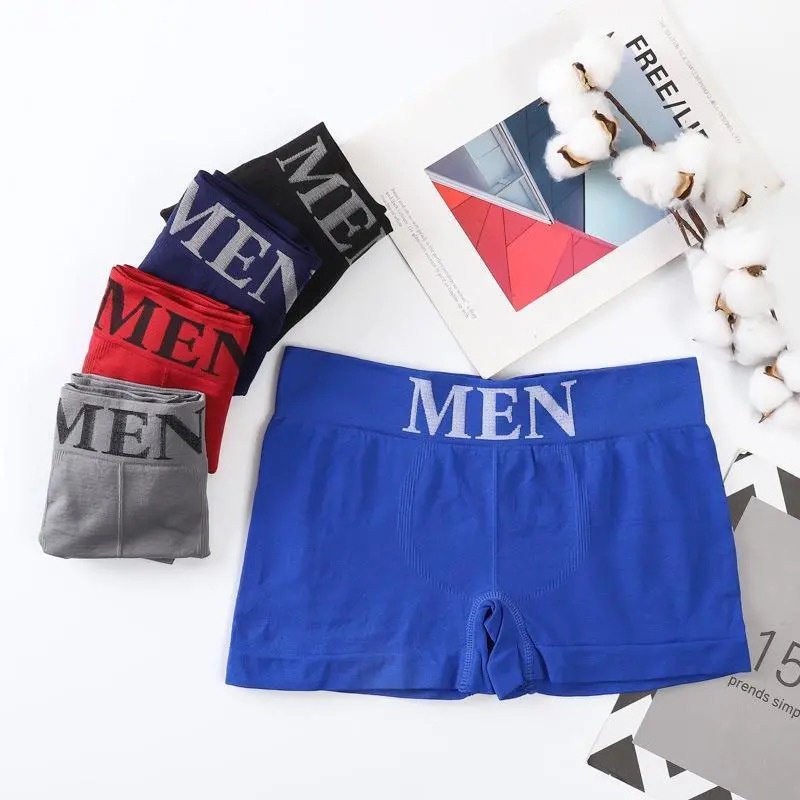 MMM Boxer Celana Pria 6711 Kolor Pendek Polos Cowok Underwear Man Daleman Sempak Import Murah