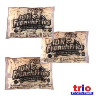 French Fries Kentang Goreng Shoestring Crinkle Cut Import 500gr