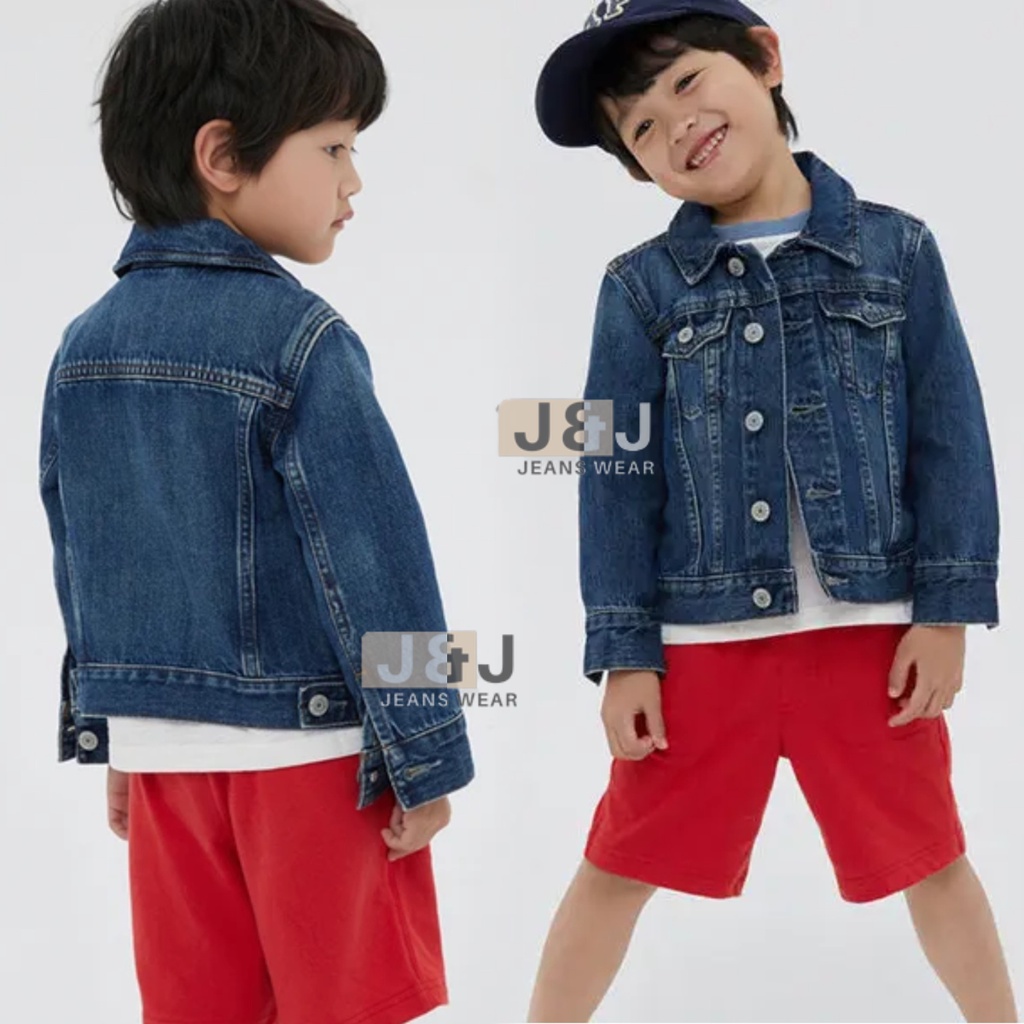 Jaket Jeans Anak Laki Laki Polos Premium