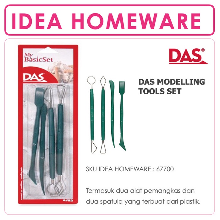 

Ukirku Das Trimming Tools Pro Set 4 Pcs Alat Ukir Pahat Potong Modelling Clay