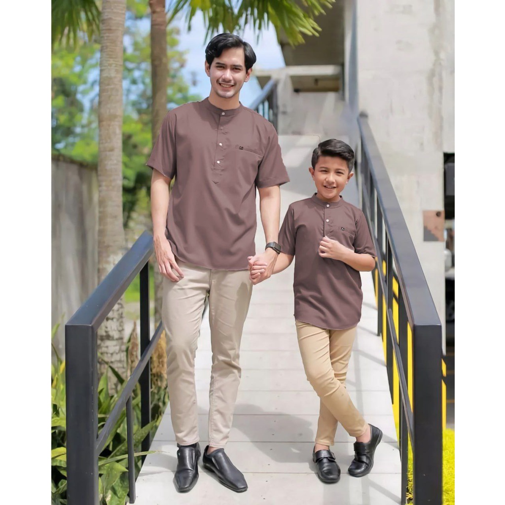 Baju koko couple ayah dan anak laki laki terbaru 2023