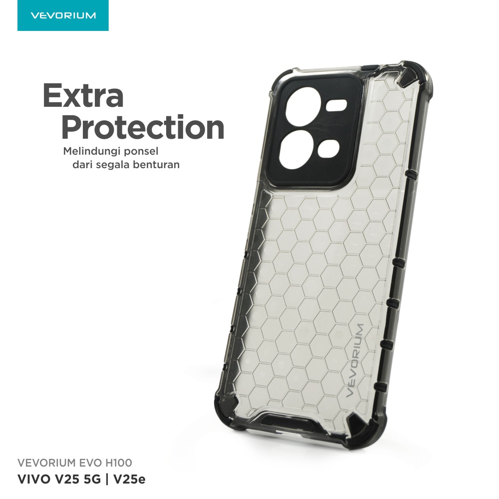 VEVORIUM EVO H100 VIVO V25 5G V25e Hybrid Soft Case Hard Case