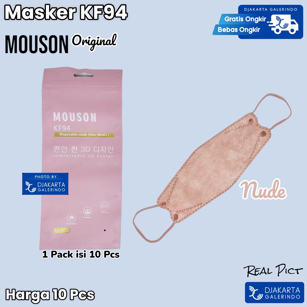 Masker KF94 MOUSON 4Ply Original isi 10Pcs