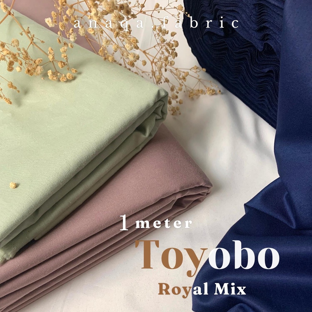 1 meter Kain Toyobo Original Royal Mix PREMIUM // Katun Toyobo