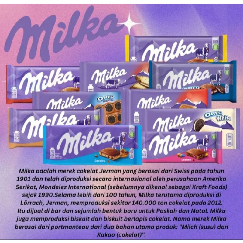 Milka Milk Chocolate 100gr