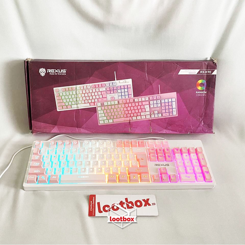 Keyboard Gaming Membran non-Mechanical Rexus Battlefire RX K9E SECOND