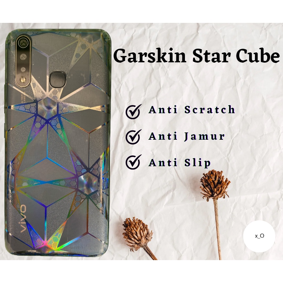 Garskin Star Cube Biasa dan Rainbow OPPO A17 A17K A57-2022 A54 A55 A53 A52 A77s A74 A76 A95 A92 A91 A96 A32 A33 A16 A16E A16k A31