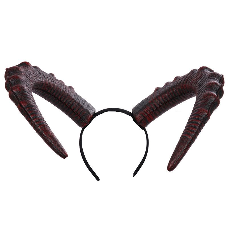 tanduk merah hitam devil kambing goat horn properti