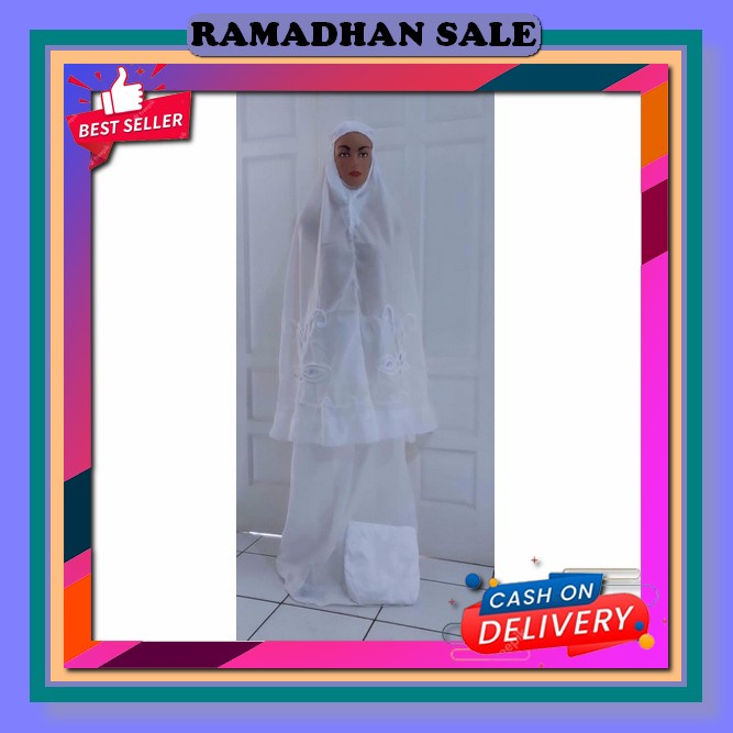 Mukena Dewasa Enisa Luna Maya Renda Bordir Mewah Rayon Ori Dewasa Mukena Remaja Kekinian Mukena Dewa