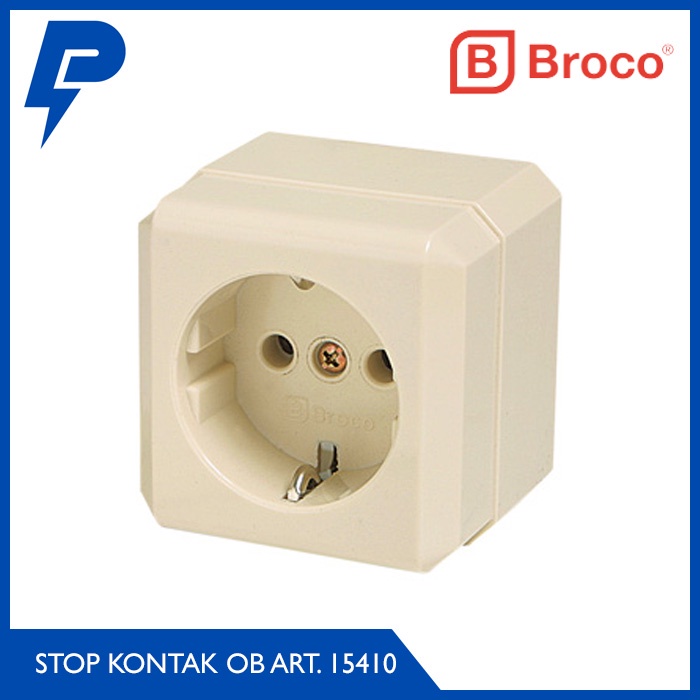 BROCO Stop Kontak Arde Outbow Persegi Cream 15410