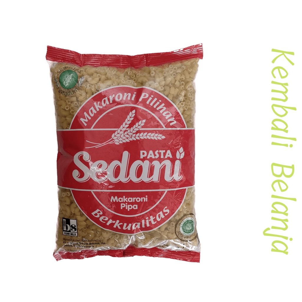 Makaroni Sedani/ Makaroni Mentah/ Makaroni Pasta/ Makaroni Pipa Spiral Kerang 1 Kg