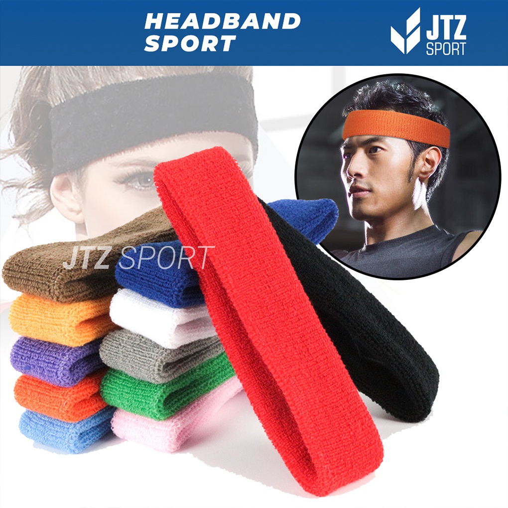 Headband Sport Olahraga Tebal Polos