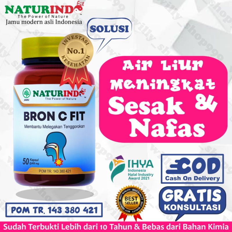Obat Herbal Gurah Paru-Paru Gurah Lendir Berdahak Batuk Pilek Obat Herbal Bron C Fit Obat Paru Paru 