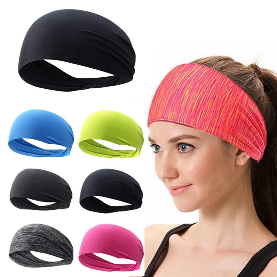 Turban head band penahan keringat kepala lari sepeda headband bandana