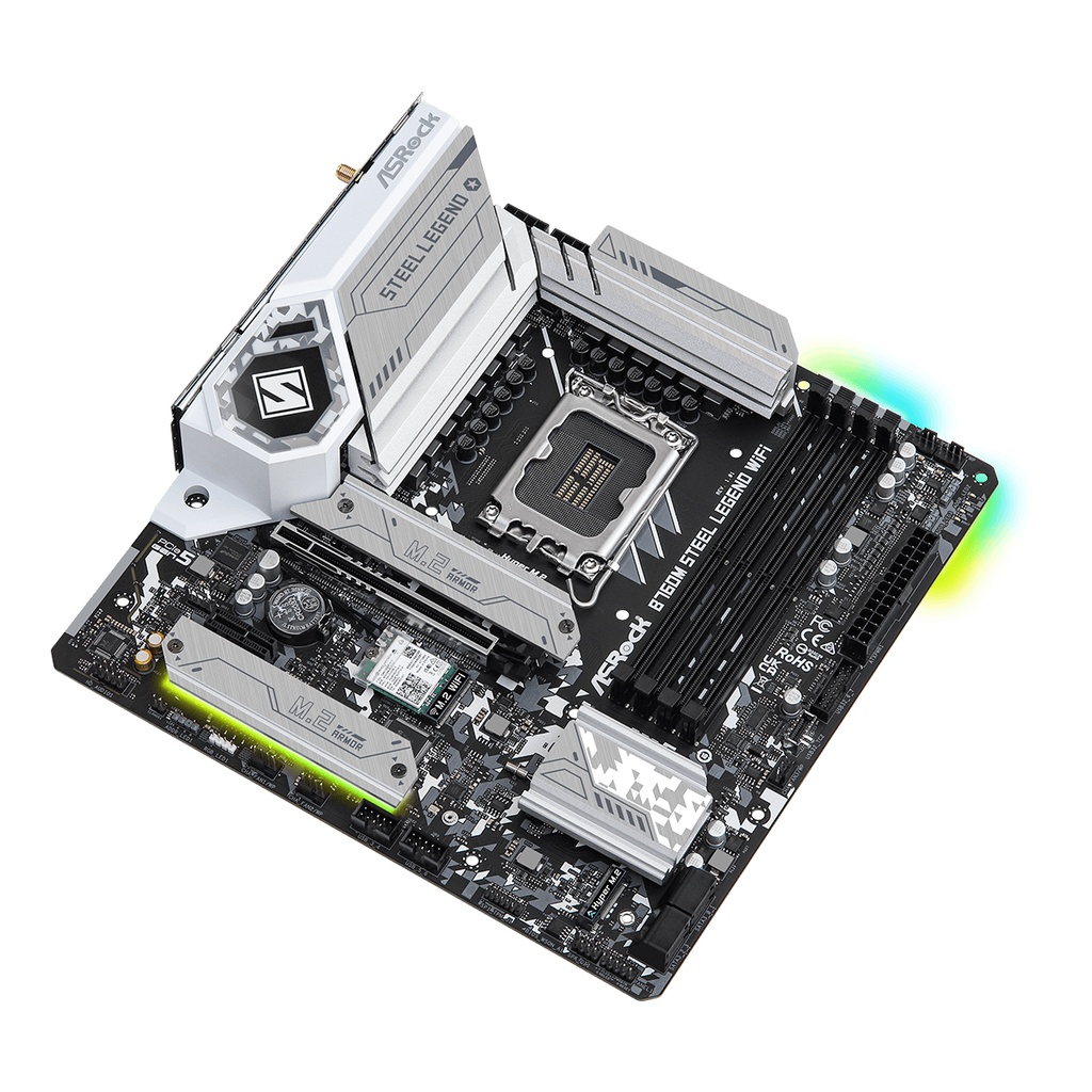 ASROCK B760M STEEL LEGEND | MOTHERBOARD INTEL LGA1700 DDR5 Micro ATX