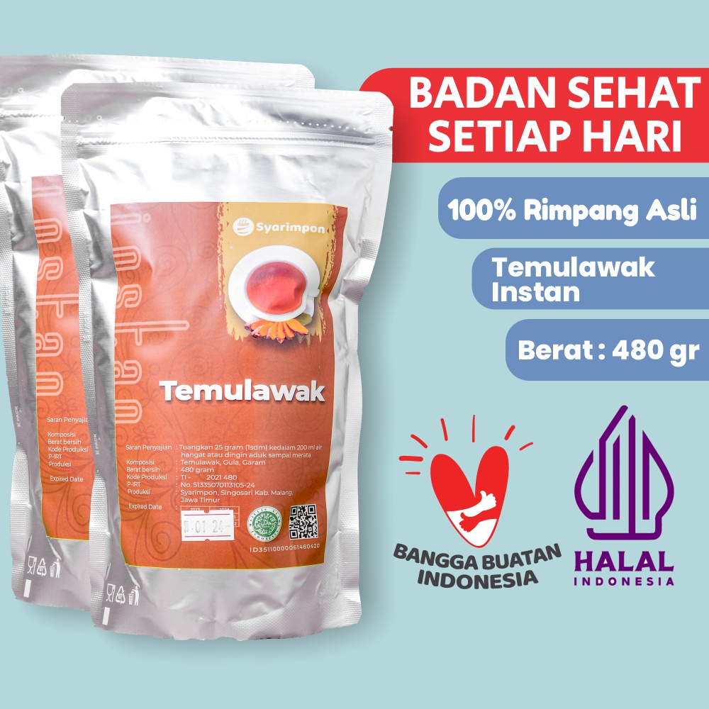 

Temulawak Bubuk Instan Syarimpon 480 gram Halal dan Kualitas Premium