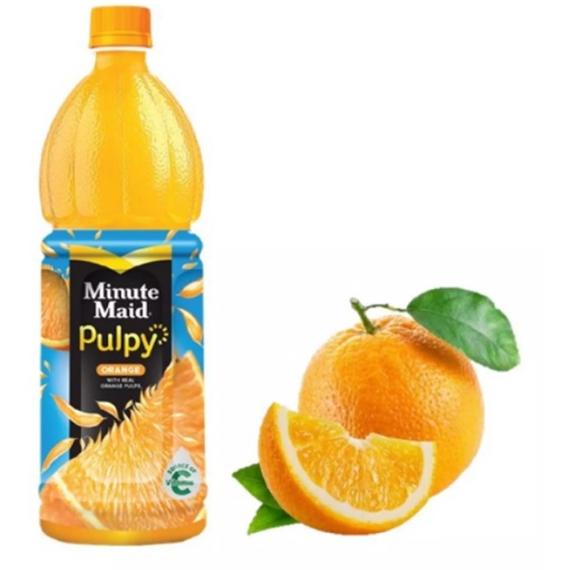 

(COD )NEW_PRODUCT Minute Maid Pulpy Orange Pet 1000ml 1000 ml 1 liter 1L jeruk