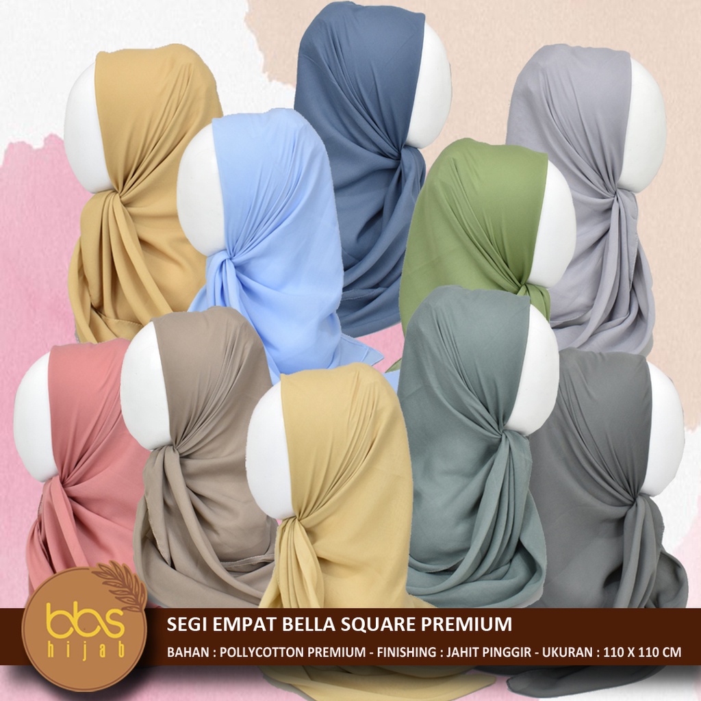 BELLA SQUARE PREMIUM SEGI EMPAT DOUBLE HYCON JAHIT PINGGIR SEGI EMPAT POLYCOTTON POLOS SEGI EMPAT FINE SEGI EMPAT PALIN