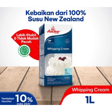 

Krim- Anchor Extra Whiping Cream / Anchor Extra Whip Cream 1Lt -Krim.
