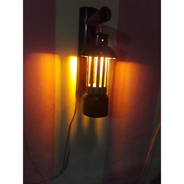 Lampu Tempel Bambu/Lampu Hias Bambu