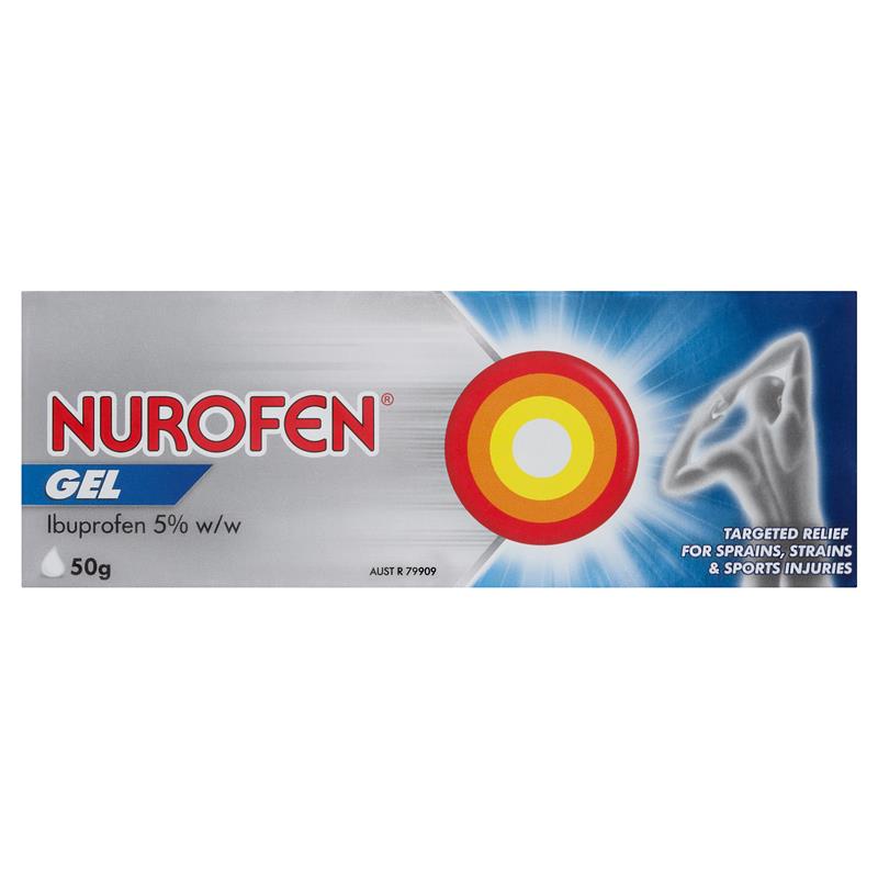 Nurofen Pain and Inflammation Relief Gel 5% Ibuprofen 50g 100g