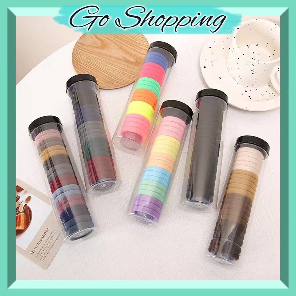 GO!IR1091 Ikat Karet Rambut Tabung Korea Wanita Kualitas Premium Botol Tube Korean Jepang Fashion