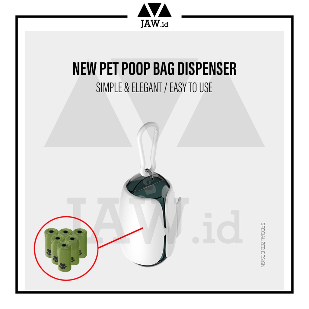 JAW.id Poop Bag Holder | Dispenser Tempat Kantong Plastik Sampah Poop