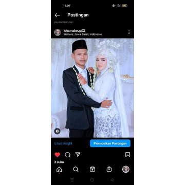 PRELOVED gaun rosegold & kebaya akad