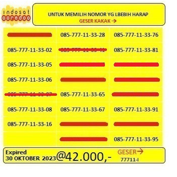 NOMOR INDOSAT