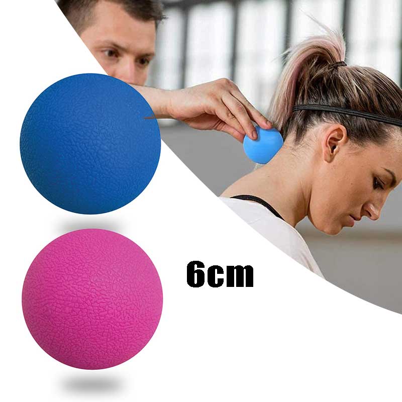 Fitness Massage Lacrosse Ball Relax Relieve Gym Training 6CM Lacrosse Ball Bola Terapi Tangan Bulat Single Massage Therapy Ball Bola Terapi