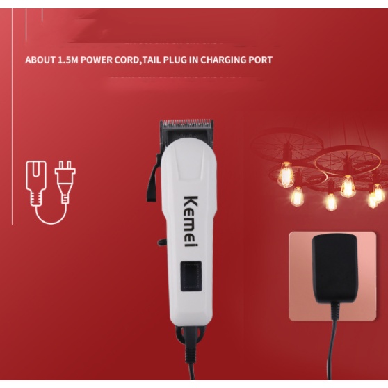 WTW Hair Clipper Kemei KM-809A Alat Mesin Cukur Rambut