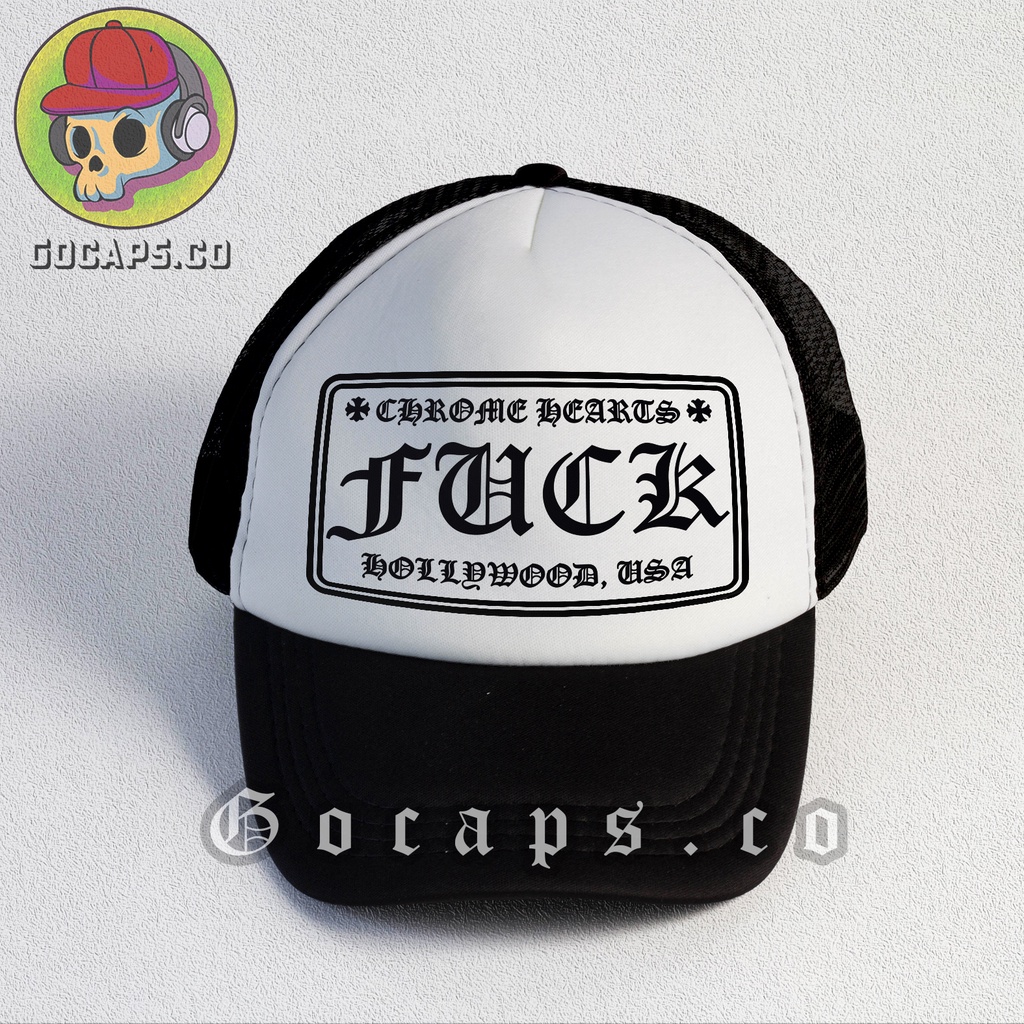 Gocaps - Topi Jaring Trucker Chrome Unisex (Premium Quality) - Fvck V2