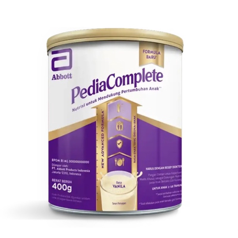 

PEDIACOMPLETE 400G Pediasure Complete Vanilla Susu Tinggi Kalori 1kkal/ml