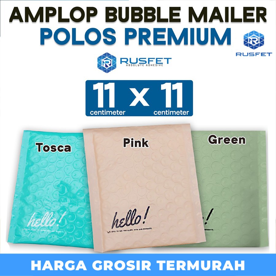 

Amplop bubble murah bubble mailer polybubble packing polos 11x11 cm